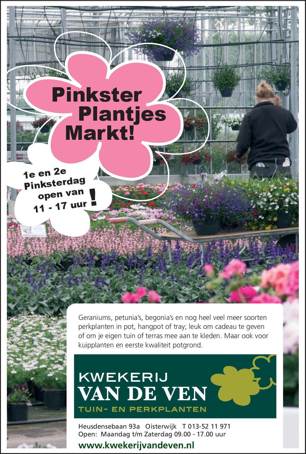 1e en 2e pinksterdag open advertentie