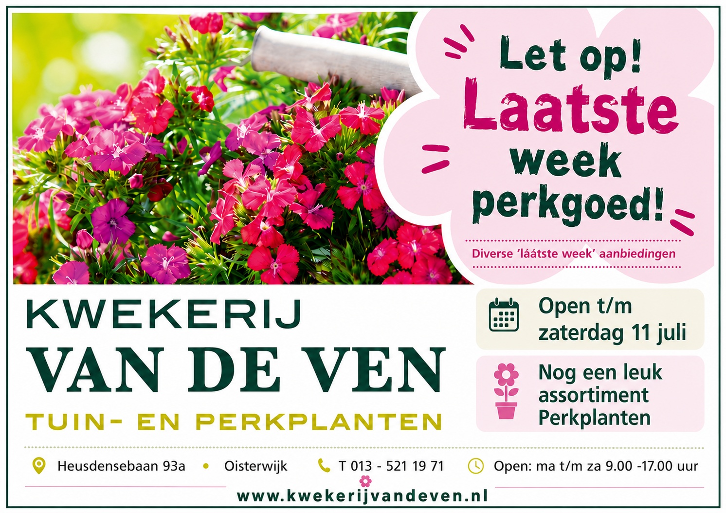 Laatste week perkgoed